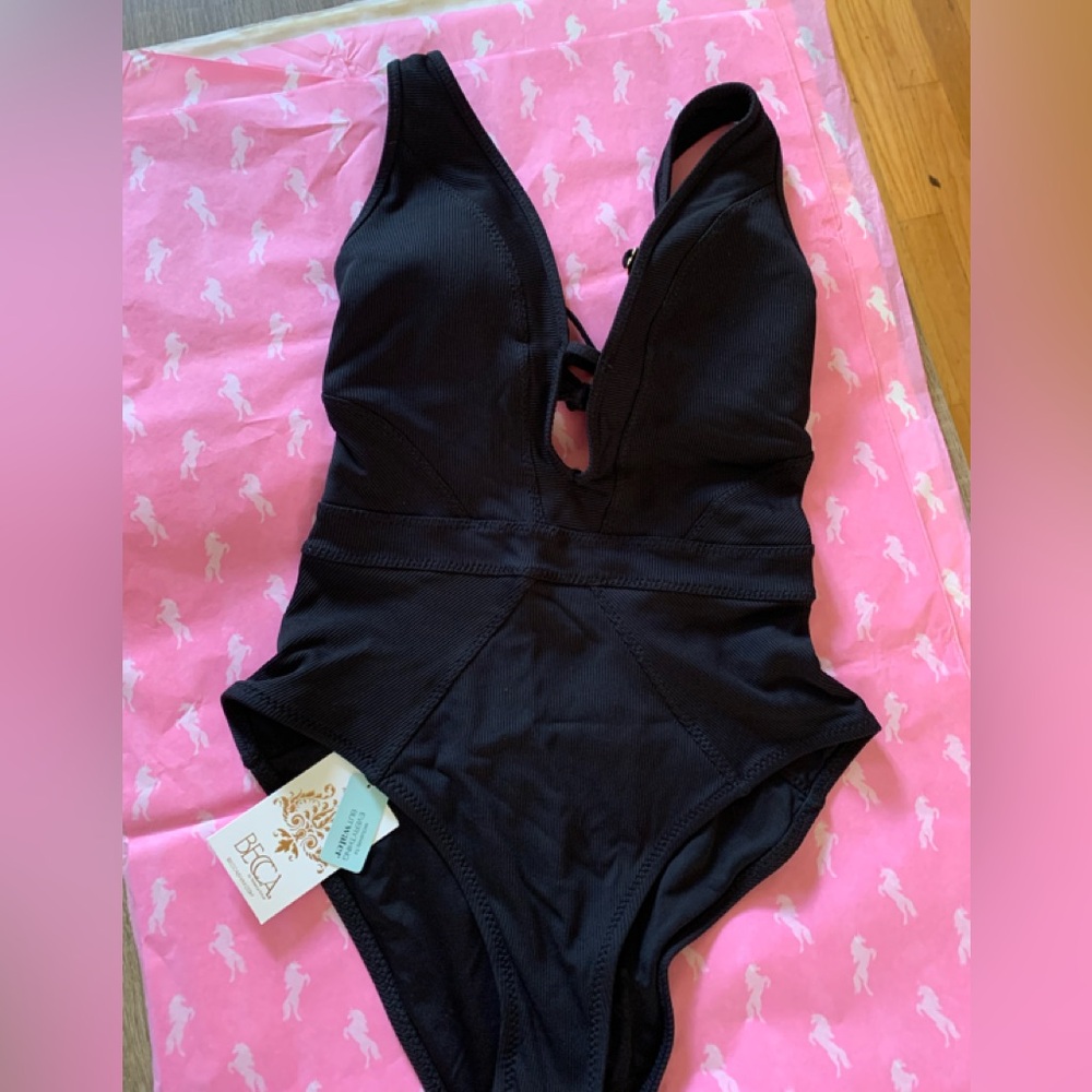 Black One-Piece Swimsuit